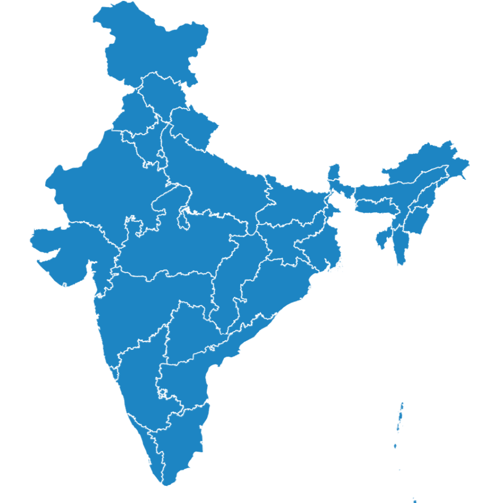 India Map - Hope Welfare Trust Working Locations